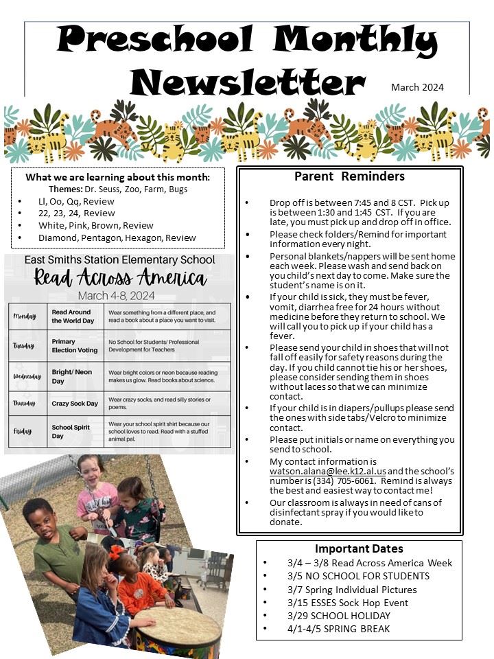 Class Newsletter